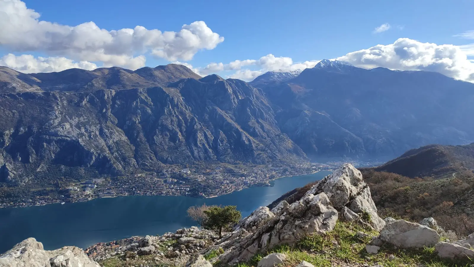 View from Vrmac Ridge Trail overlooking Kotor Bay
