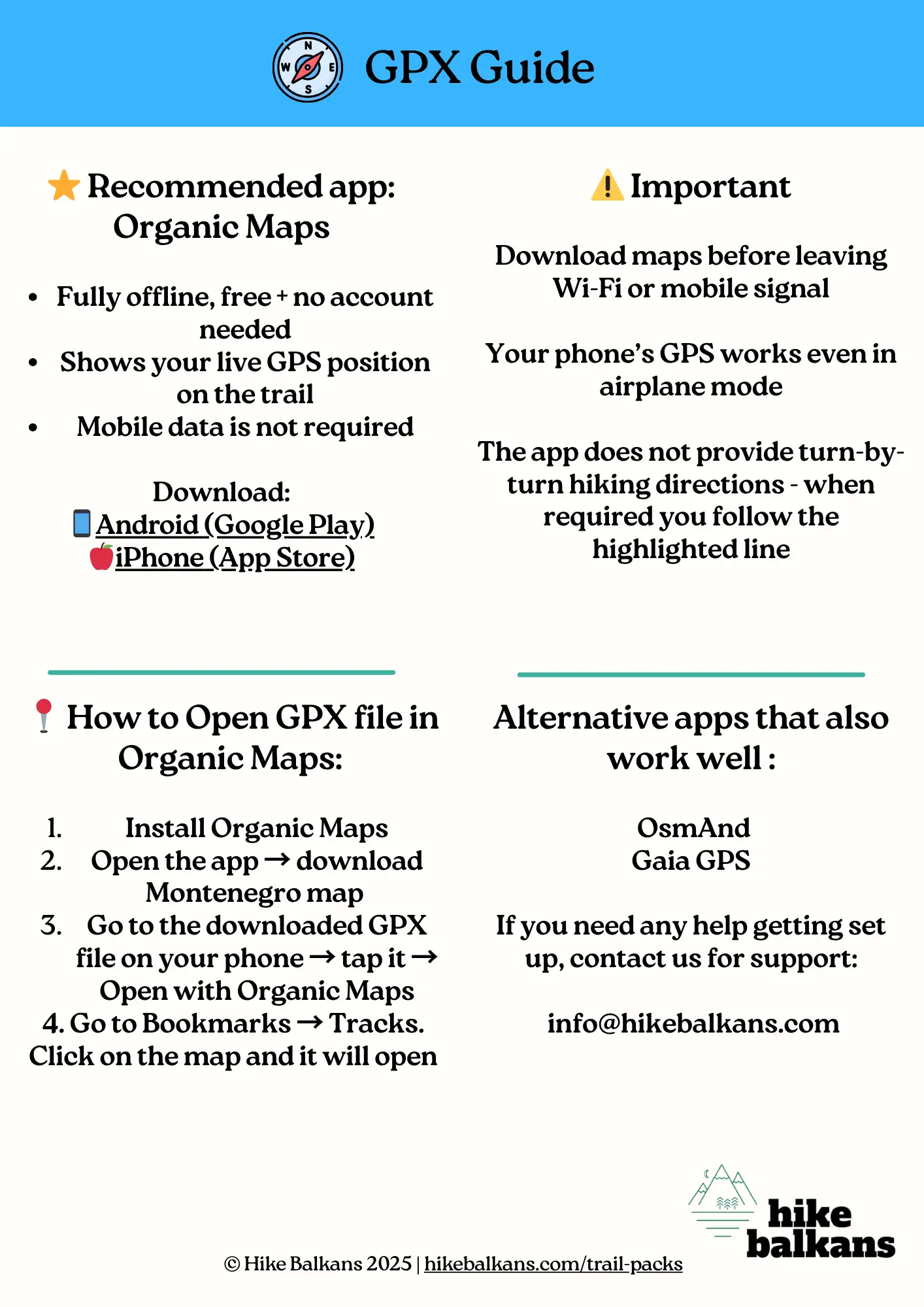 Peaks of the Balkans Trail Pack Sample Page 3